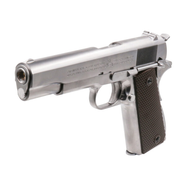 Pistol Airsoft AWCustom Colt 1911 1.4J CO2 Cu Recul Metal Argintiu