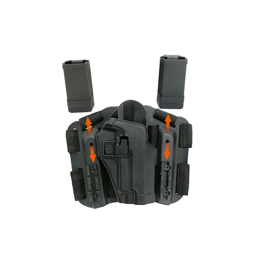 Toc pistol CS Drop Leg Pistoale platforma Glock Negru