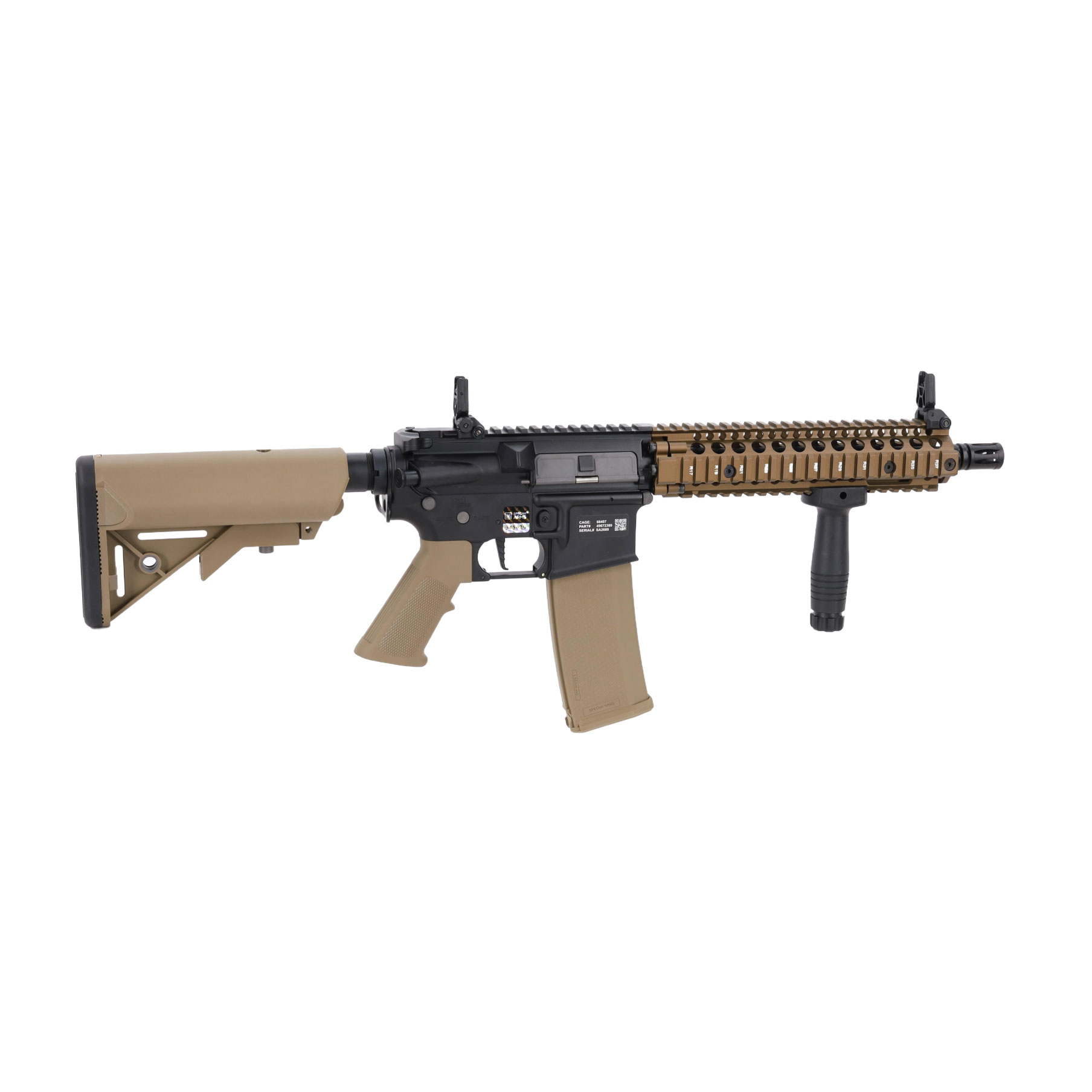 Pusca Airsoft Specna Arms Daniel Defense MK18 SA-E19 EDGE HAL 2 Mosfet Gen.2 Chaos Bronze