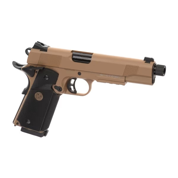 Pistol Airsoft KJW M1911 MEU Tactical GBB Tan Pistol Airsoft KJW M1911 MEU Tactical GBB Tan